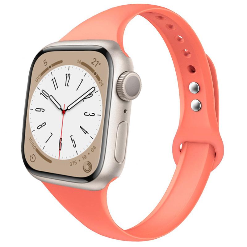 Slim strap for Apple watch ultra 2 3 band 49mm 46mm 44mm 41mm 45mm correa Silicone bracelet iWatch series 11 8 7 3 9 10 SE 40mm