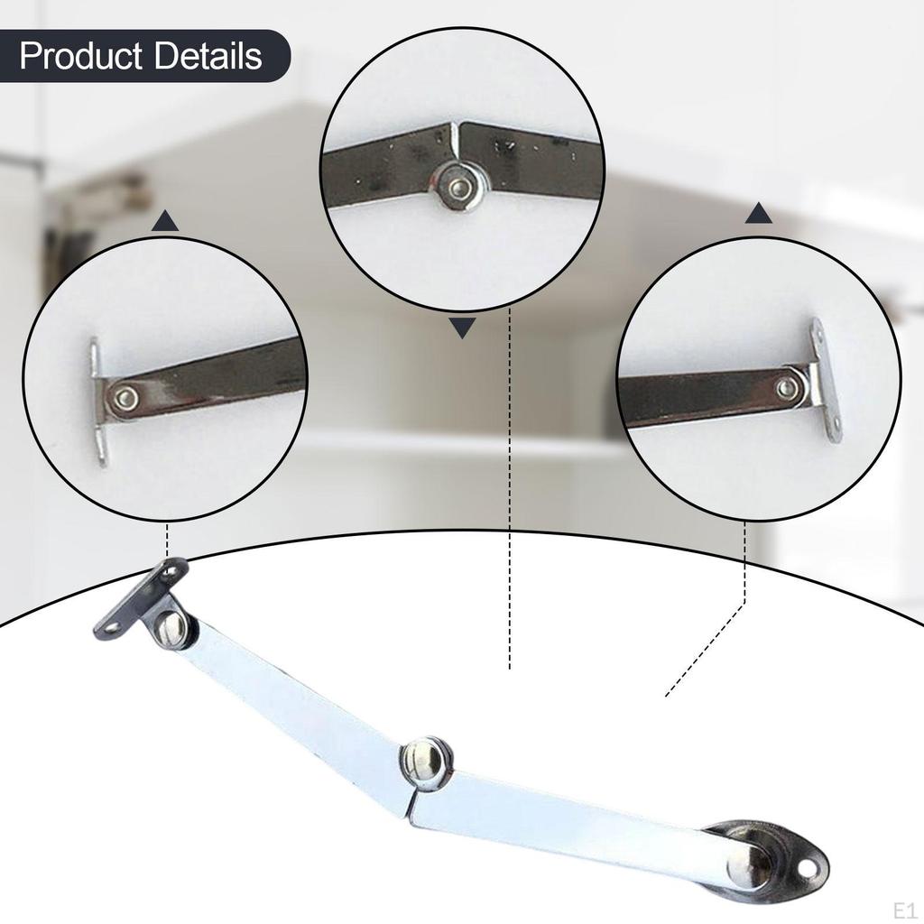 Folding Lid Support Hinges Cabinet Hinge Easy To Install Parts with Mounting Screws