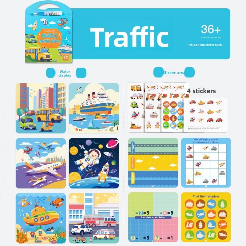 Water Painting Book For Kids With Ocean Animals Reusable Waterbased Art For Early Learning And Creativity