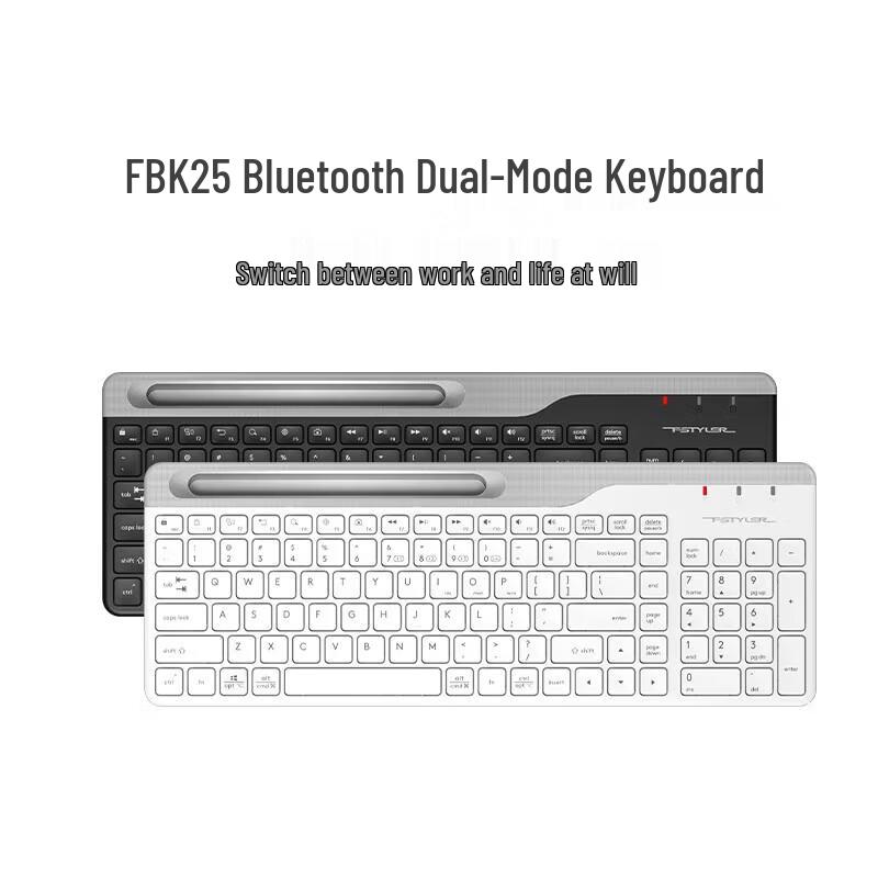 A4TECH FBK25 Multi-Device Wireless Bluetooth Keyboard