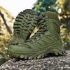 Popular direct sales new off-road training hiking combat comfortable wear-resistant thick-soled military boots hiking shoes