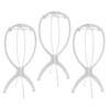 3pcs Stable Wig Stand Collapsible Hairpiece Holder For All Wigs and Hats Display Styling Tool for Haircut Training and Home Use
