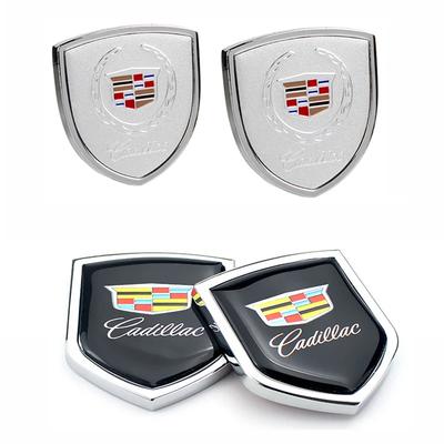 2pcs Alloy Car Window Stickers Fender Side Emblem for Escalade CT4 BLS ATS CTS DTS XLR XTS Deville Seville XT5 CT5