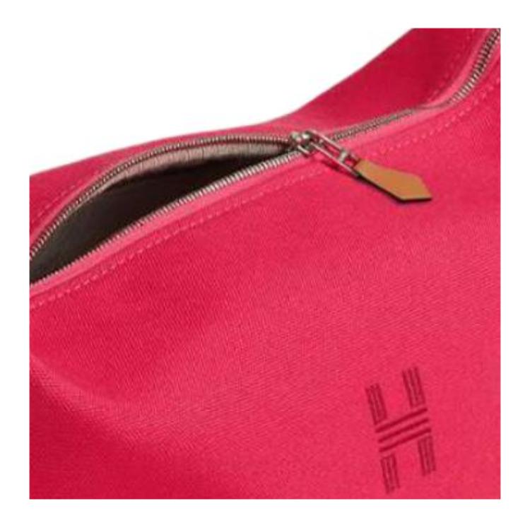 New HERMES Cotton Storage Bag, Toiletry Bag Small Unisex Rose Red H104222M04