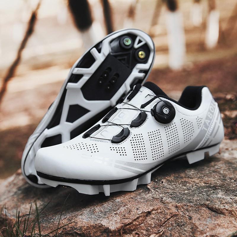 Unisex Road Mountain Cycling Shoes Hard Sole Flat Pedal Non-Clipless Locking Compatible Men Women