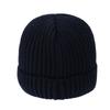 Winter Soft Knitted Hat Windproof Fleece-Lined Ear Protection Cap Thick Warm Beanies Hat Outdoor