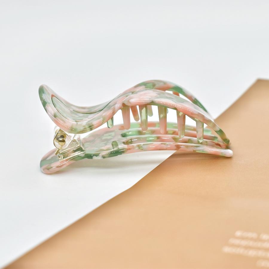 1PC Acetic Acid Hairpin Eight-figure Grab Clip for Women with Less Hair and Half Tied Back of the Head Curling Eight-figure Duck