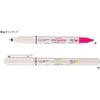 Mitsubishi Pencil Highlighter with Promark Permanent Ballpoint Pen, Yellow, PB105T.2, Pack of 10