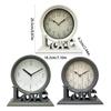Fashionable Love Letter Plastic Bedroom Desk Clock with Quiet Operate Battery Operated No Ticking Bedside Table Clock