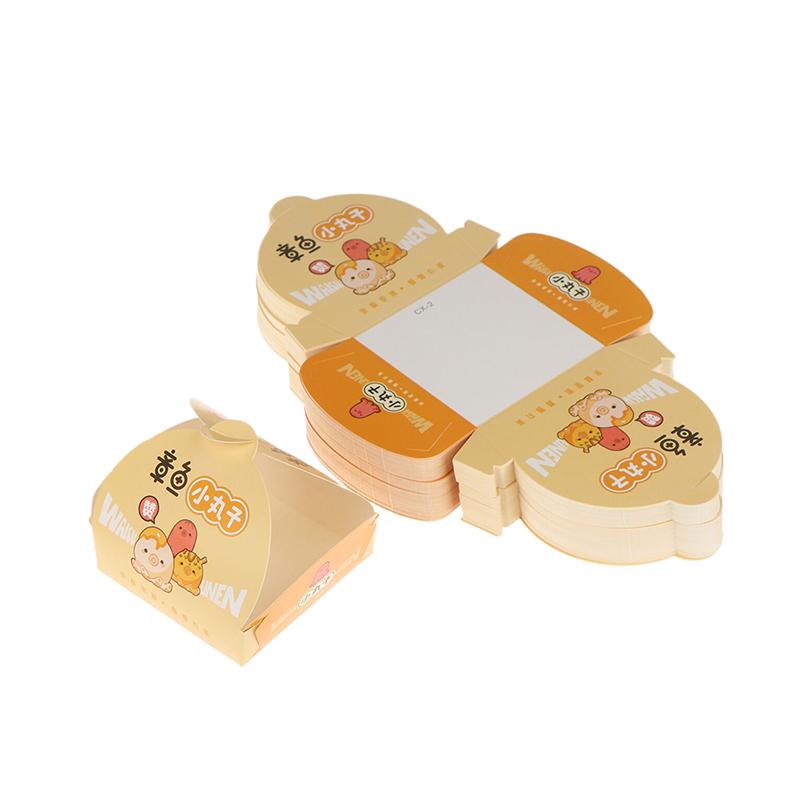 100Pcs Disposable Octopus Ball Packaging Box Japanese Street Food Takoyaki Takeaway Snack Fruit Box Packing Paper Container