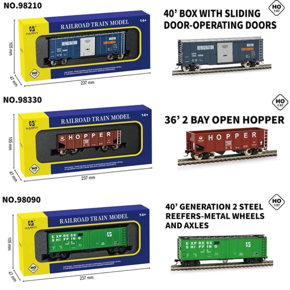 HO Type 1/87 Toy Train Simulation Small Train Electric Locomotive Carriage Model Various Styles Train Model Boy Toy Gift