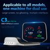 C3 Head Up Display OBD GPD Dual System Car Speedometer Voltage Water Temp Overspeed Alarm Electronics Tachometer Car Accessories