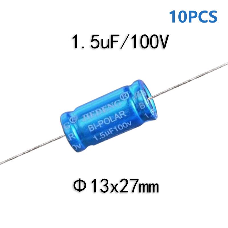 10Pcs Audio Capacitor Mkp Frequency Divider Crossover Non-Polarity Capacitor 100V 10Uf 3.3Uf 2.2Uf 22Uf 1.5Uf 4.7Uf 1.5Uf 15Uf