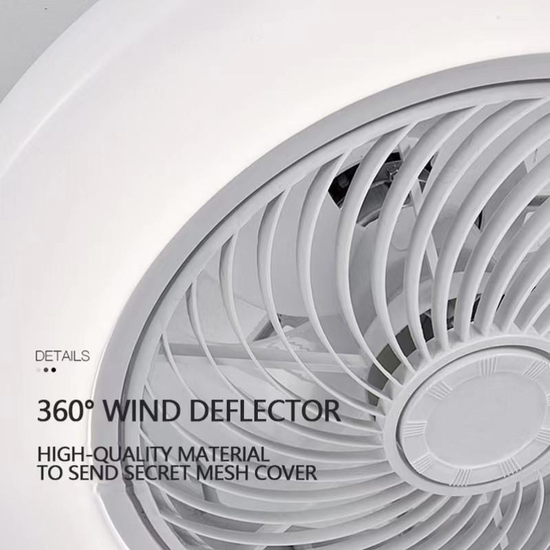 72W Electric Ceiling Fan Light Kitchen Toilet Ceiling Fan Lamp Bedroom Intelligent 6-speed Timed LED Ceiling Fan