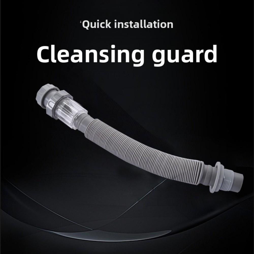 Flexible Expandable Drainage Pipe Odor-proof Plastic Extension Pipe Transparent Design Drainage Hose Bathroom Accessories