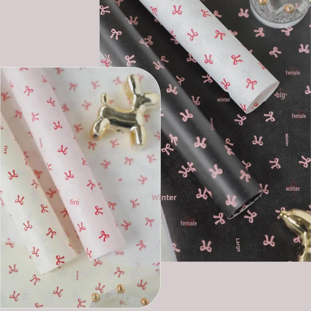 38g Korean Style Floral Thick Pear Bouquet Wrapping Paper for DIY Floral Arrangements