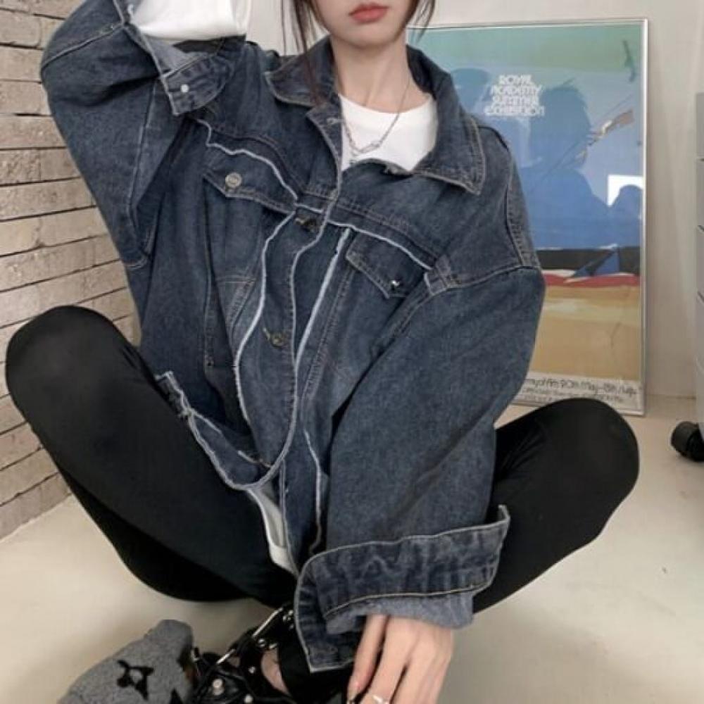 Navava Women Retro Casual Denim Jacket Nb2455