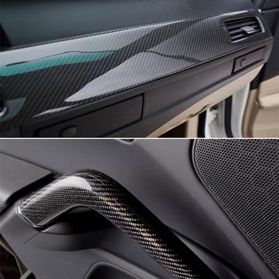 5D Ultra Shiny Glossy Black Carbon Fiber PVC Waterproof Car Wrap Sticker Decal