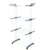 Laundry Drying Rack Multifunctional Movable 3 Layers Space Saving Foldable Clothes Horses Rack