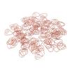 100Pcs Heart Shaped Paper Clips Iron Decorative Paperclips Set with Transparent Box for   School Household