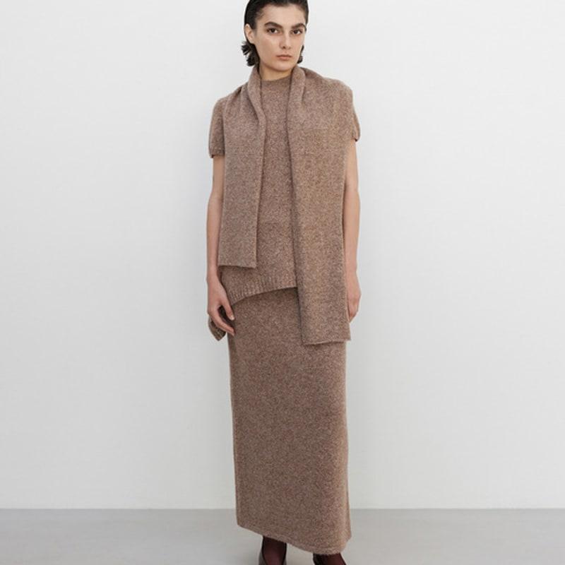 HUG COLLECTION Baby Alpaca Scarf_Bagel