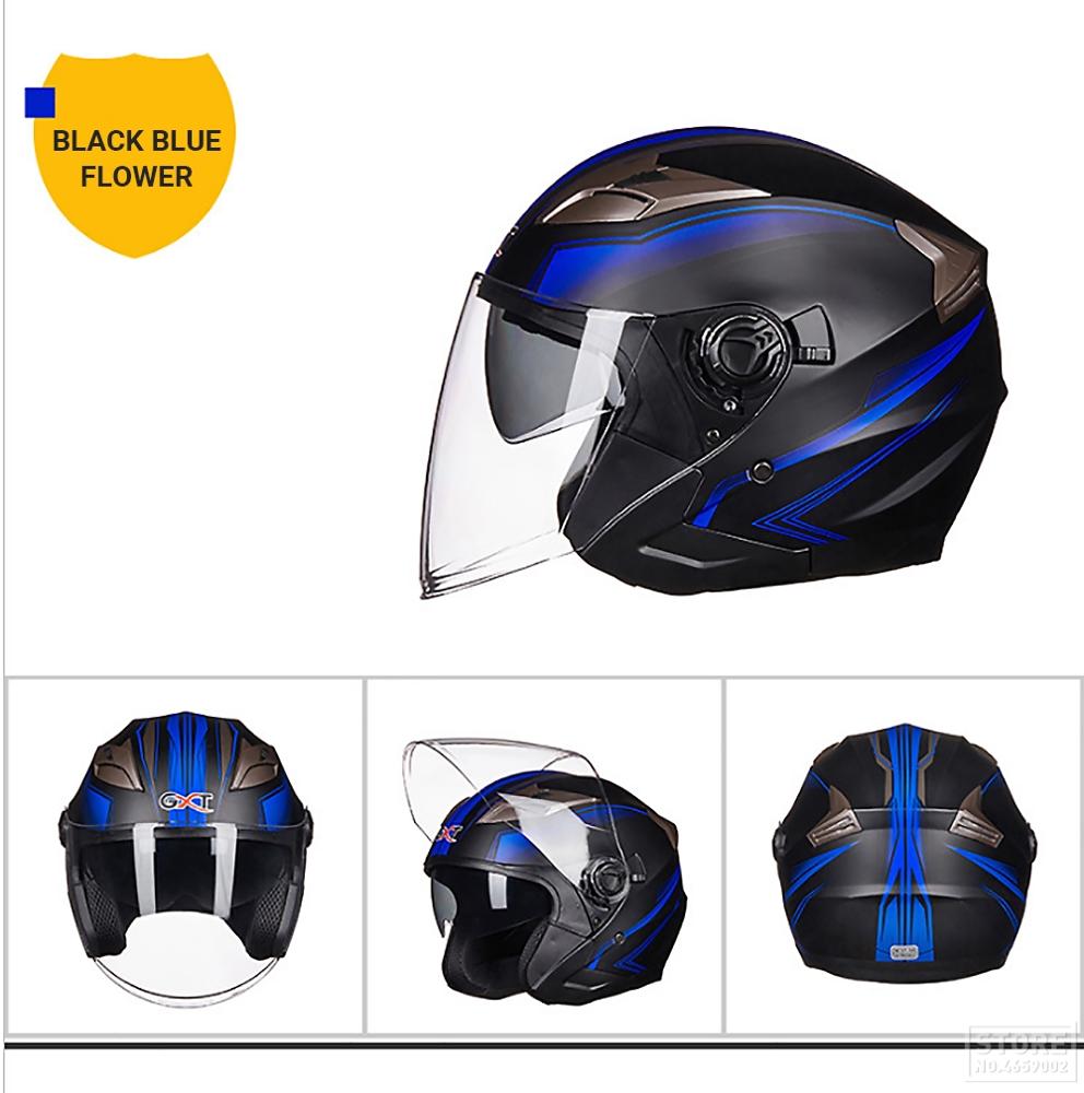 GXT Motorcycle Helmet Half Face ABS Motorbike Helmet Electric Safety Double Lens Helmet Moto Casque for Women/Men Casco Moto #