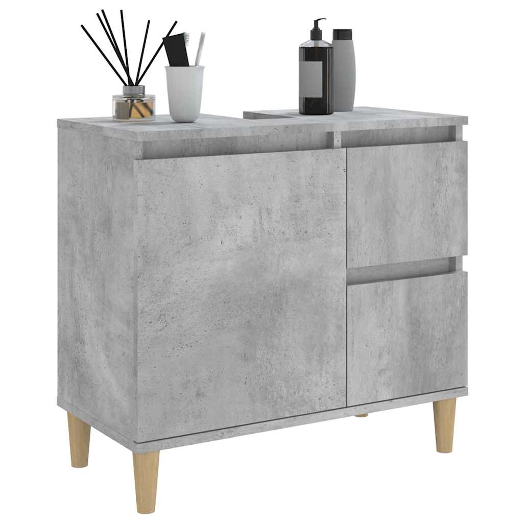 Vidaxl Bathroom Cabinet, Concrete Grey, 65X33X60 Cm