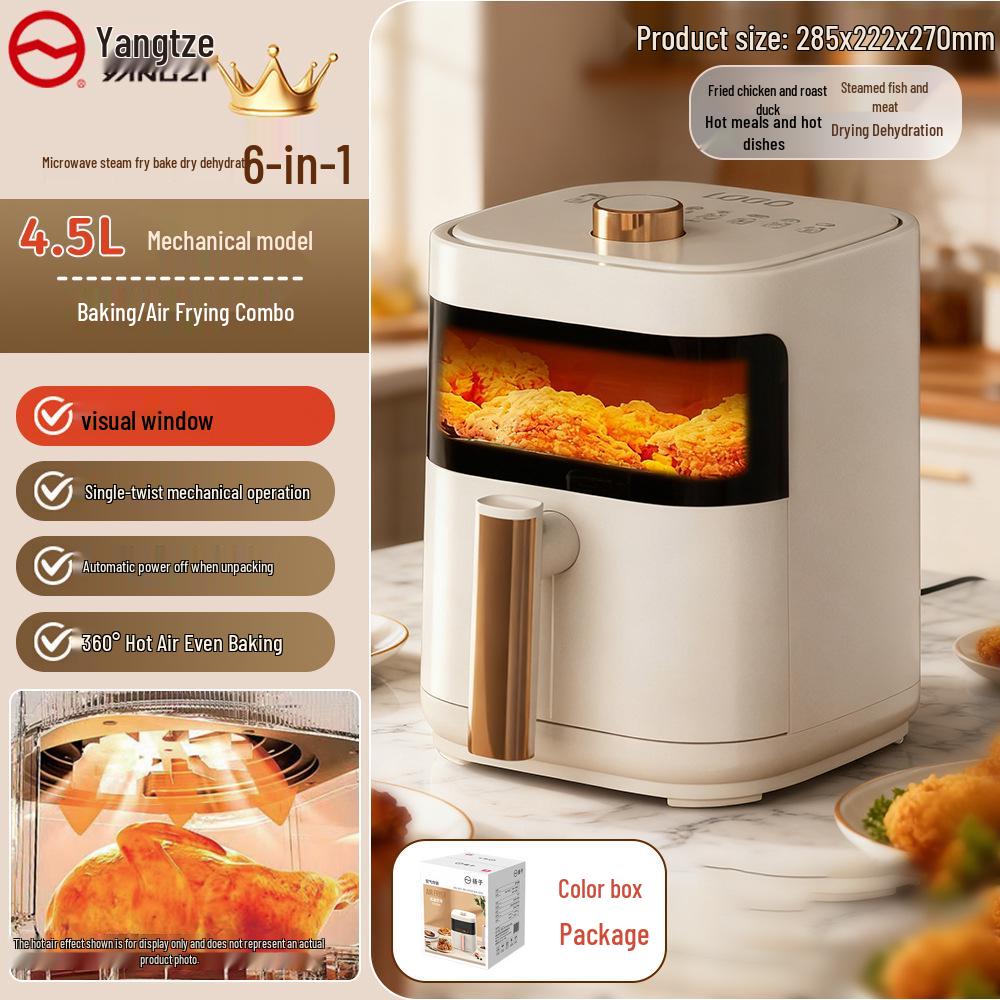 2025 All-in-One Multi-Function Air Fryer Oven - Large Capacity, Visible Design for Home Use