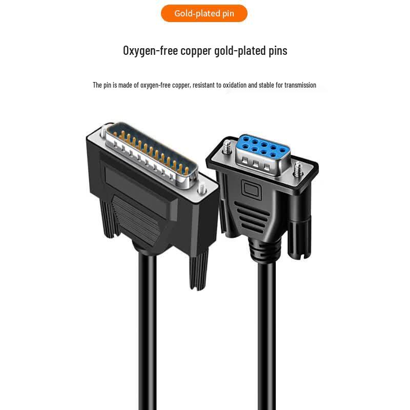 DB9 Female To DB25 Male RS232 Serial Cable