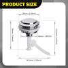 Toilet Tank Button Fits 50mm Top Mounted Ceramic Hole Round Parts Convenient Push