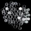 100pcs Coin Capsule Commemorative Transparent Plastic Small Round Supplies
