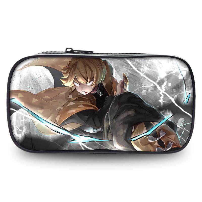 Durable Slayer Demon Pen Bag Versatile Oxford Fabric Large Capacity Stationery Holder