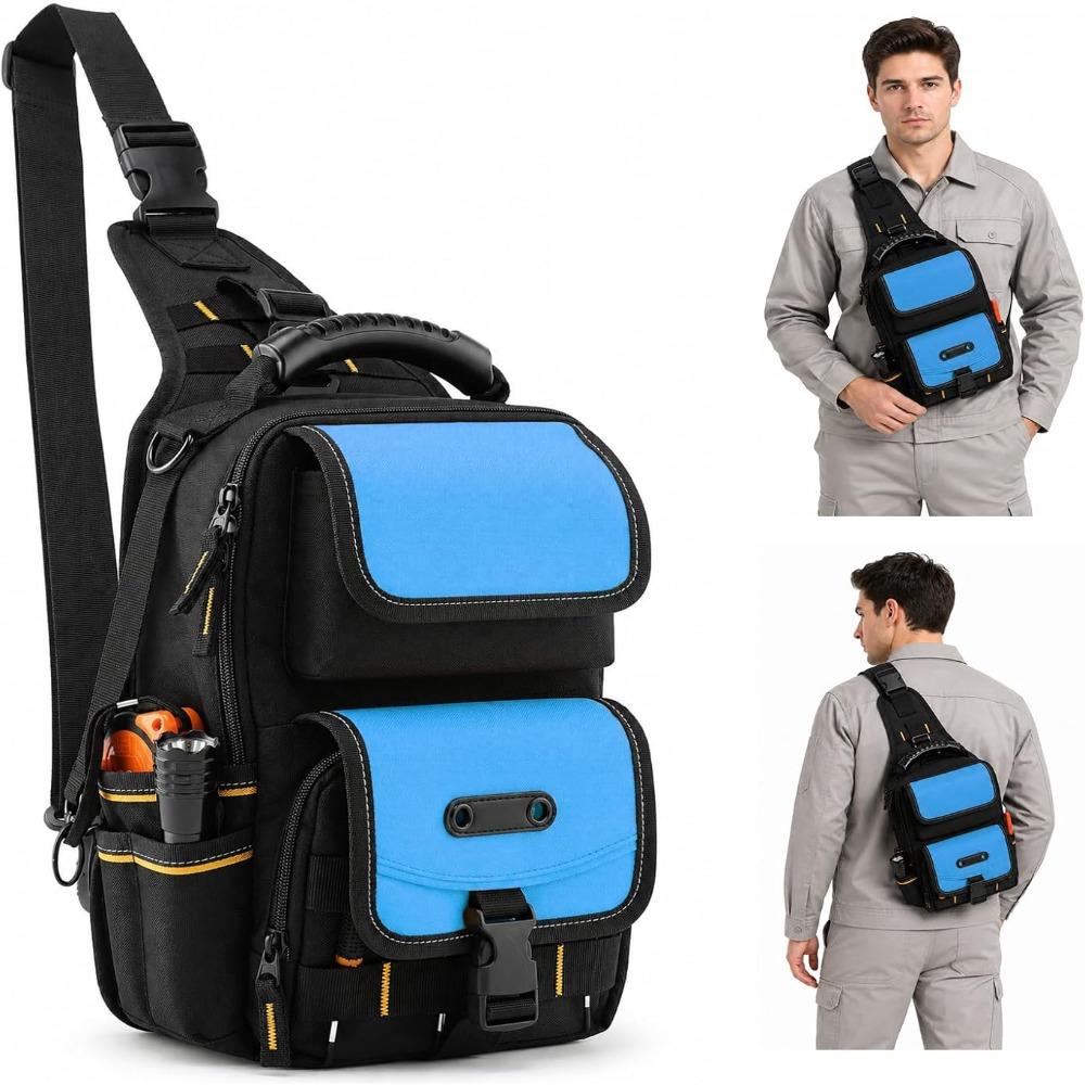 Waterproof Tool Bag Multi-Pocket Heavy Duty Tool Pouch Compact Design Mini Carry Tool Bag For Technician Mechanics Electrician