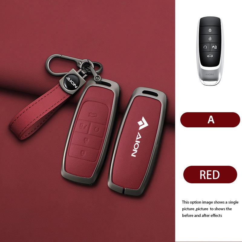 5 Buttons Zinc Alloy Car Key Cover Case Protect Shell Holder for GAC AION Y Plus S V LX IA5 Smart Remote Keychain Accessories