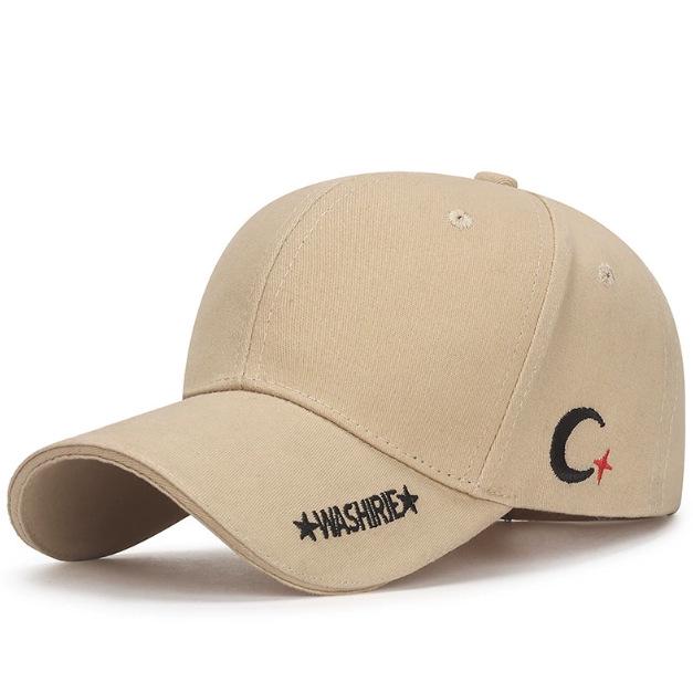 

Crescent Moon Korean Style Baseball Cap - Sun Protection Hat for Youth, Men & Women Adjustable хакі
