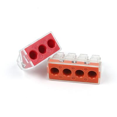 10 ks Univerzální kompaktní drátový vodičový konektor pro spojovací krabici s pákovým připojením Zásuvná svorkovnice 0,75-6mm2