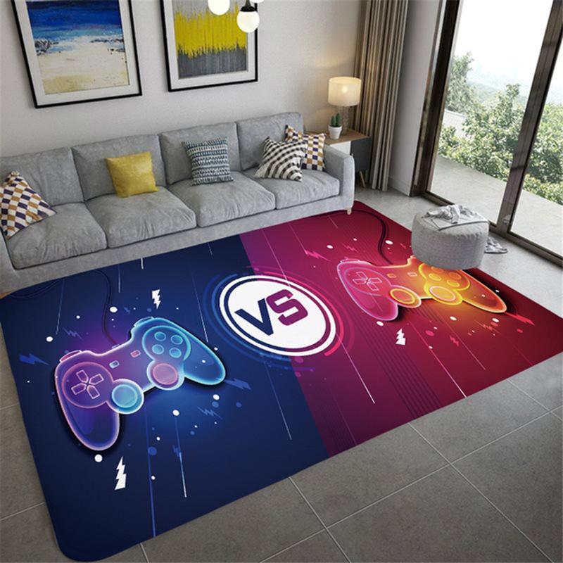 Game Console Carpet for Household Gaming Room Area Cloakroom Bedroom Bedside Soft Big Size Mats Coffee Tables Decor Foot Rug