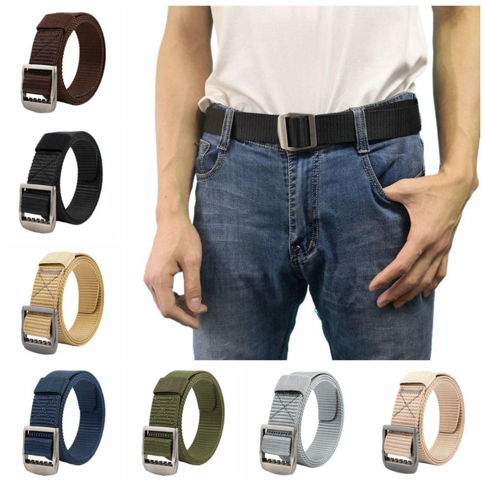 

Pin Buckle Weaving Belt Canvas Canvas Waist Belt Gift Men Belt Male