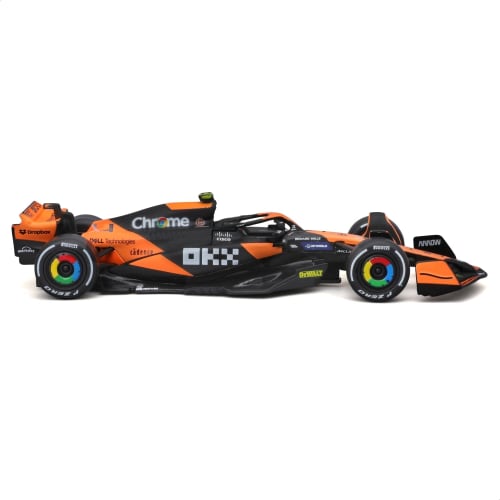 Bburago 2024 Model 1/43 Scale F1 McLaren MCL38 #4 Lando Norris / Race Sports Car Diecast Model Car 18-38214 (#4)
