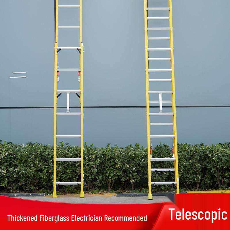 Multi-Functional Aluminum Telescopic Folding Ladder for Household and Engineering