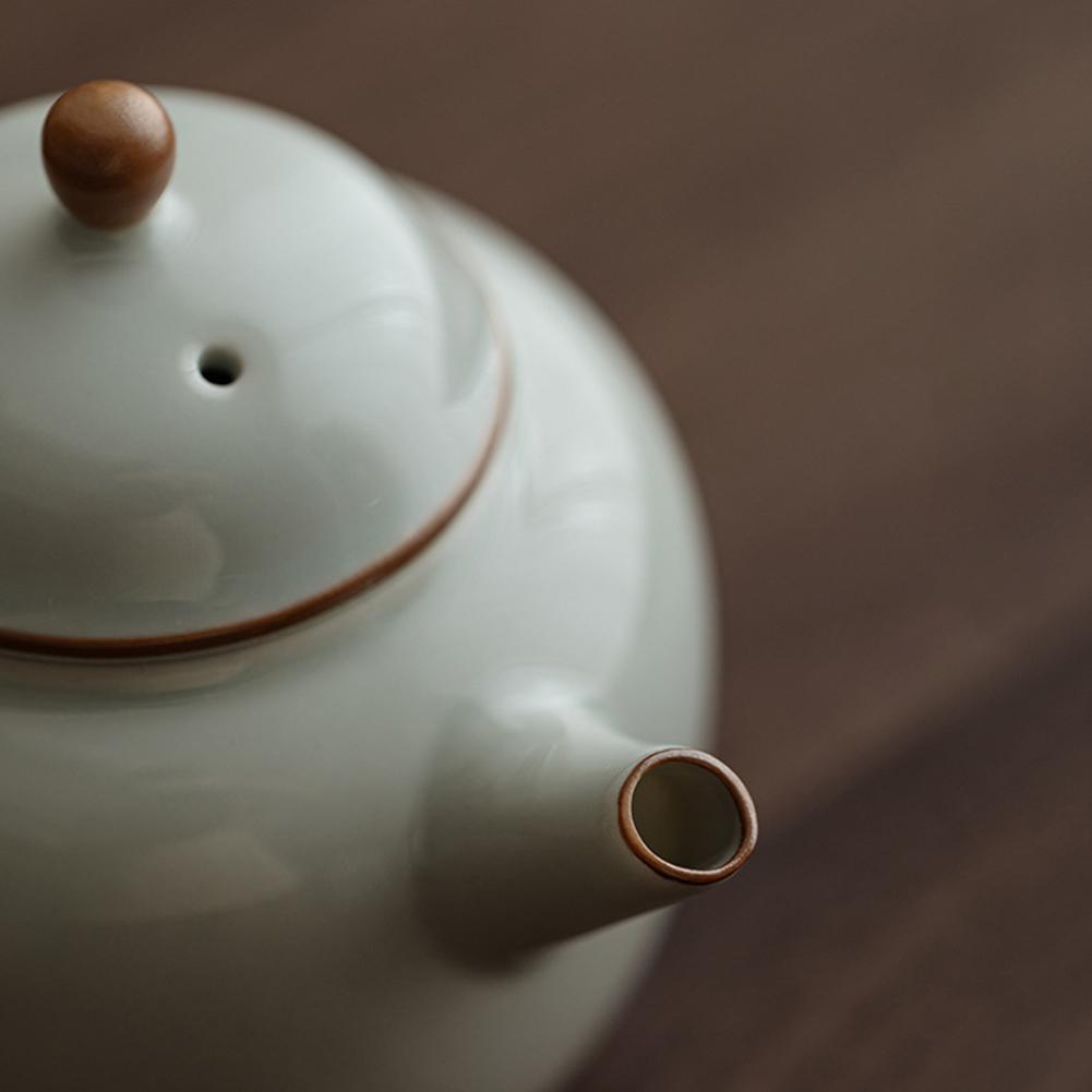 Chinese KungFu Teapot 3,Retro Ceramic Tea Kettle For Home Decoration