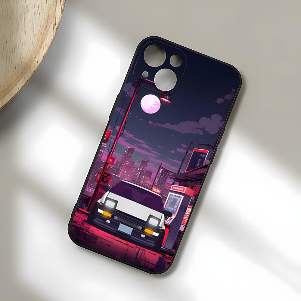 Anime I-Initial D AE86 Phone Case For IPhone 17 Pro Max 15 Pro 16 14 Plus 12 13 Mini 11 Pro Shockproof Soft Cover