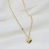 Women's Summer Love Heart Necklace: Simple, Non-Fading, Light Luxury Peach Heart Choker In Titanium Steel.