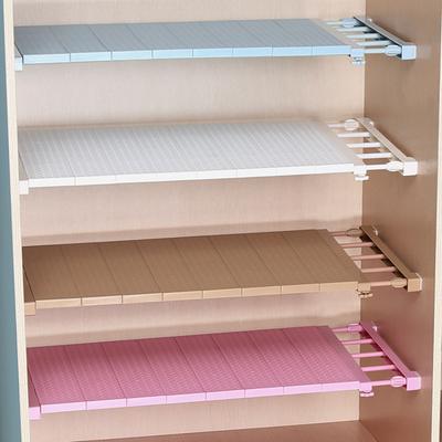 Support de rangement multifonctionnel à plusieurs niveaux pour armoire, longueur réglable, facile à installer, extensible, organisateur d'espace pour armoire