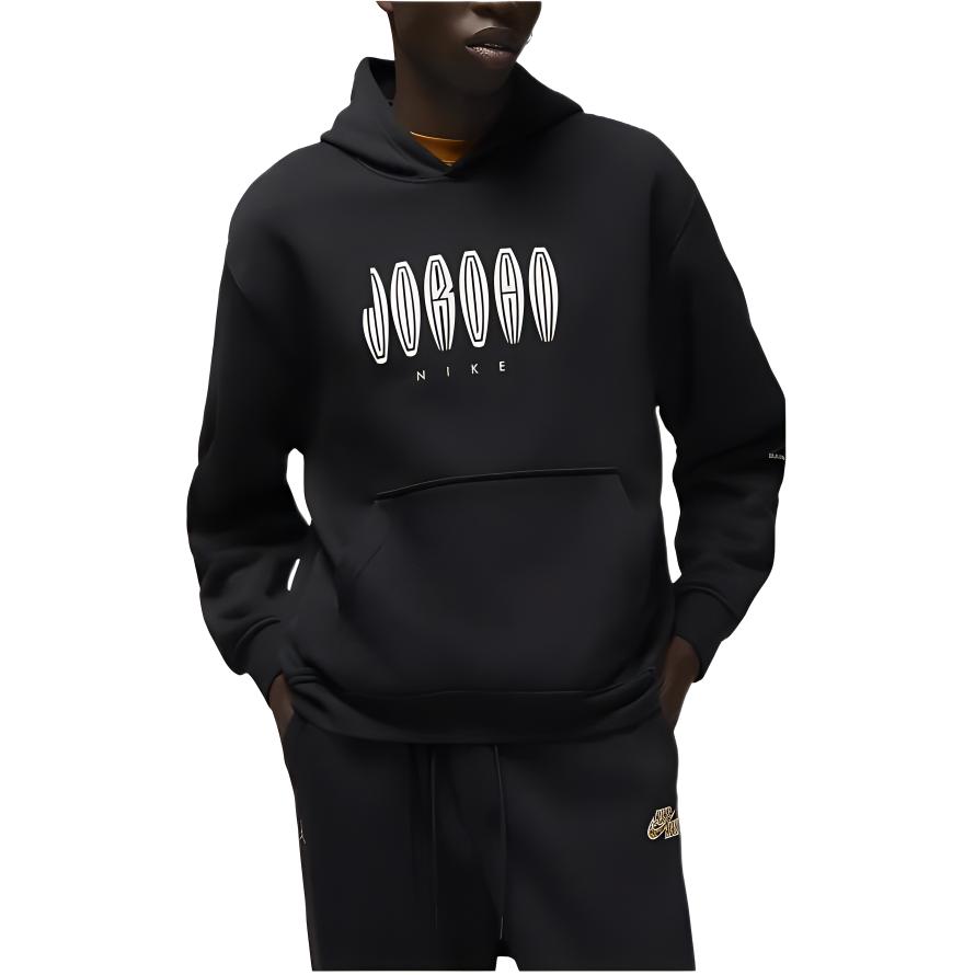 

Пуловер с капюшоном и логотипом Jordan, мужские топы, черный DQ7560-010 M