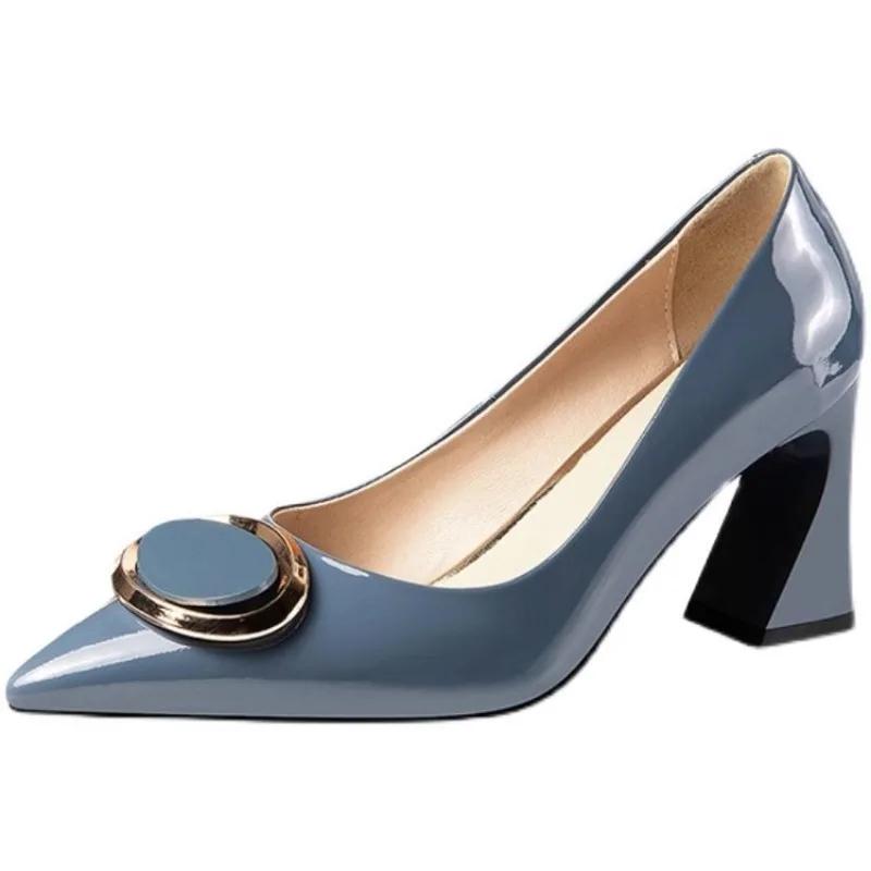 2024  Women Classic Green Pointed Toe Slip On Stiletto Heel Pumps Lady Fashion Sweet Autumn Office High Heel Shoes 35-40