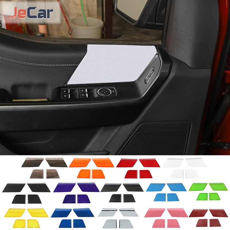 

JeCar ABS Door Inner Panel Trim Protective Covers Stickers for Ford F150 2022 up Car Interior Styling