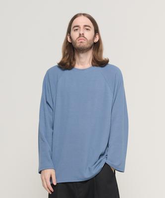 CARGOBROS Soft Raglan Layered Long Sleeve Knit (Blue)