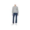 Calvin Klein Jeans Solid Letter Embroidered Loose Fit Crew Neck Sweater Women sweater Gray J224224-P41
