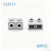 60pcs MOC DIY Building Blocks 11211 Brick Modified 1x2 with Studs Compatible Assembles Particles Construction Toys